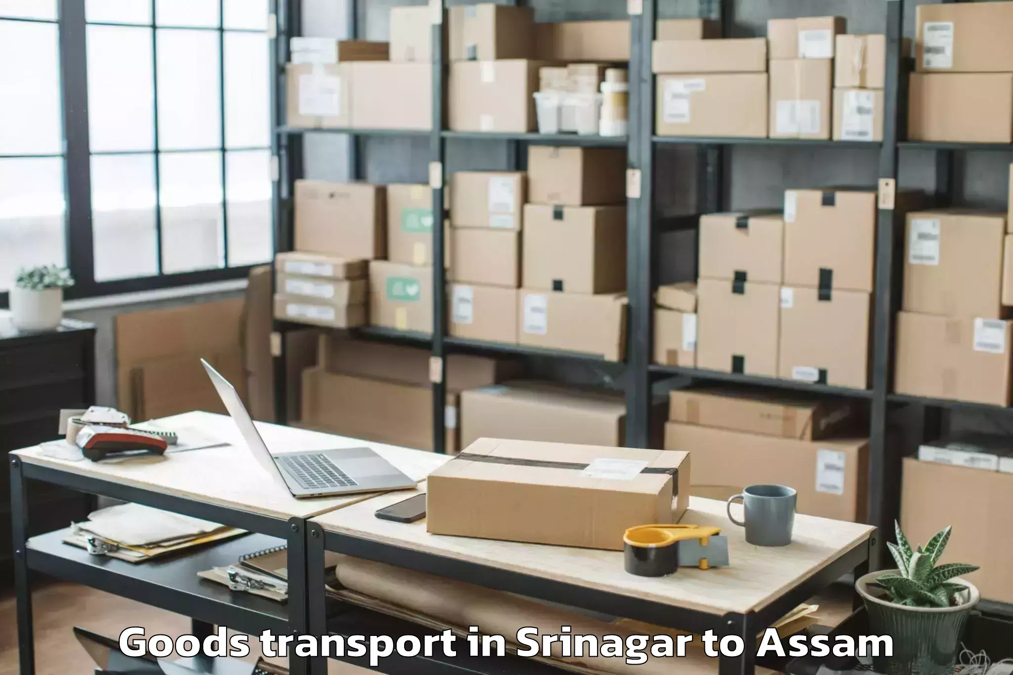 Book Srinagar to Bongaigaon Goods Transport Online